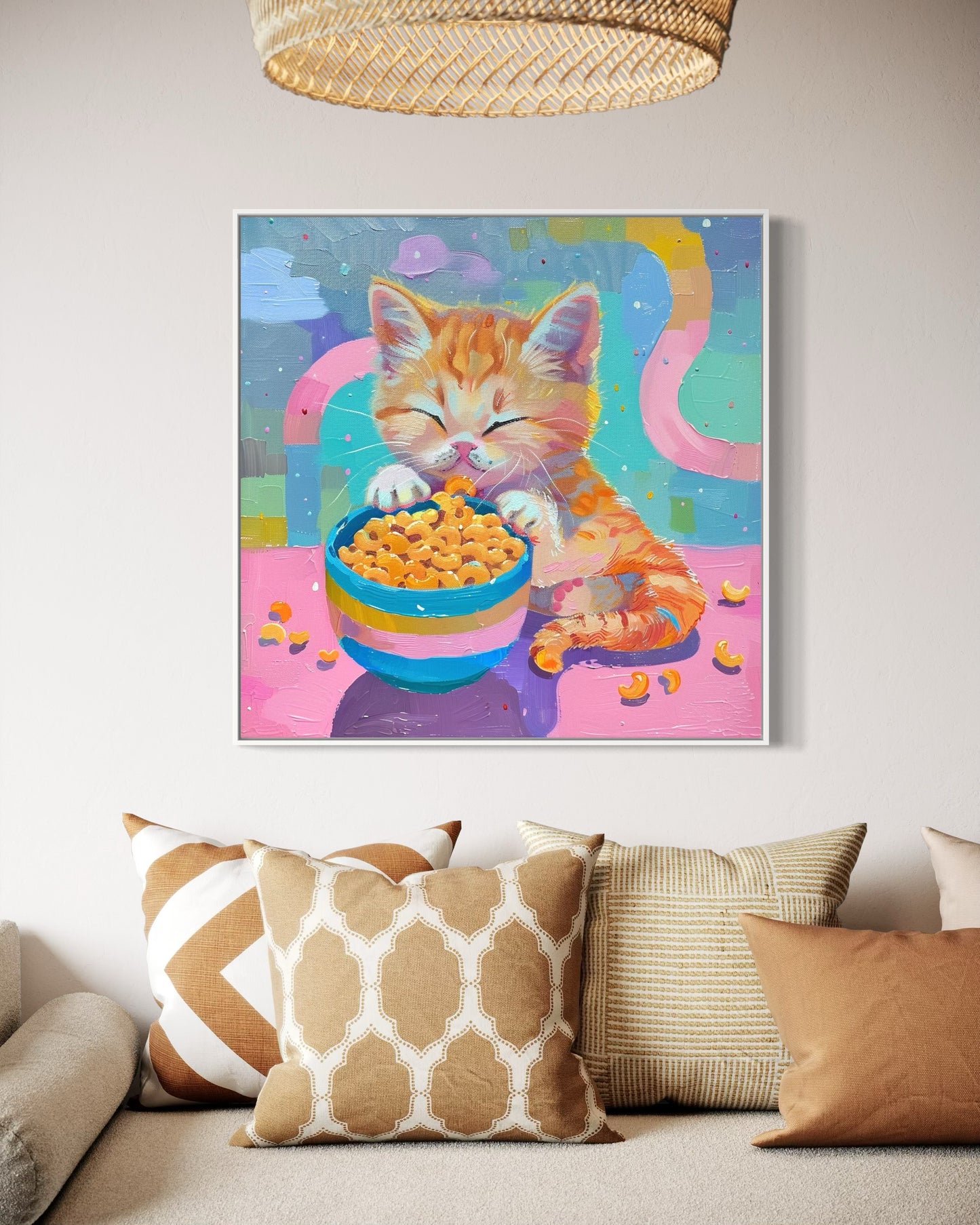 Kitten’s Cheerful Breakfast