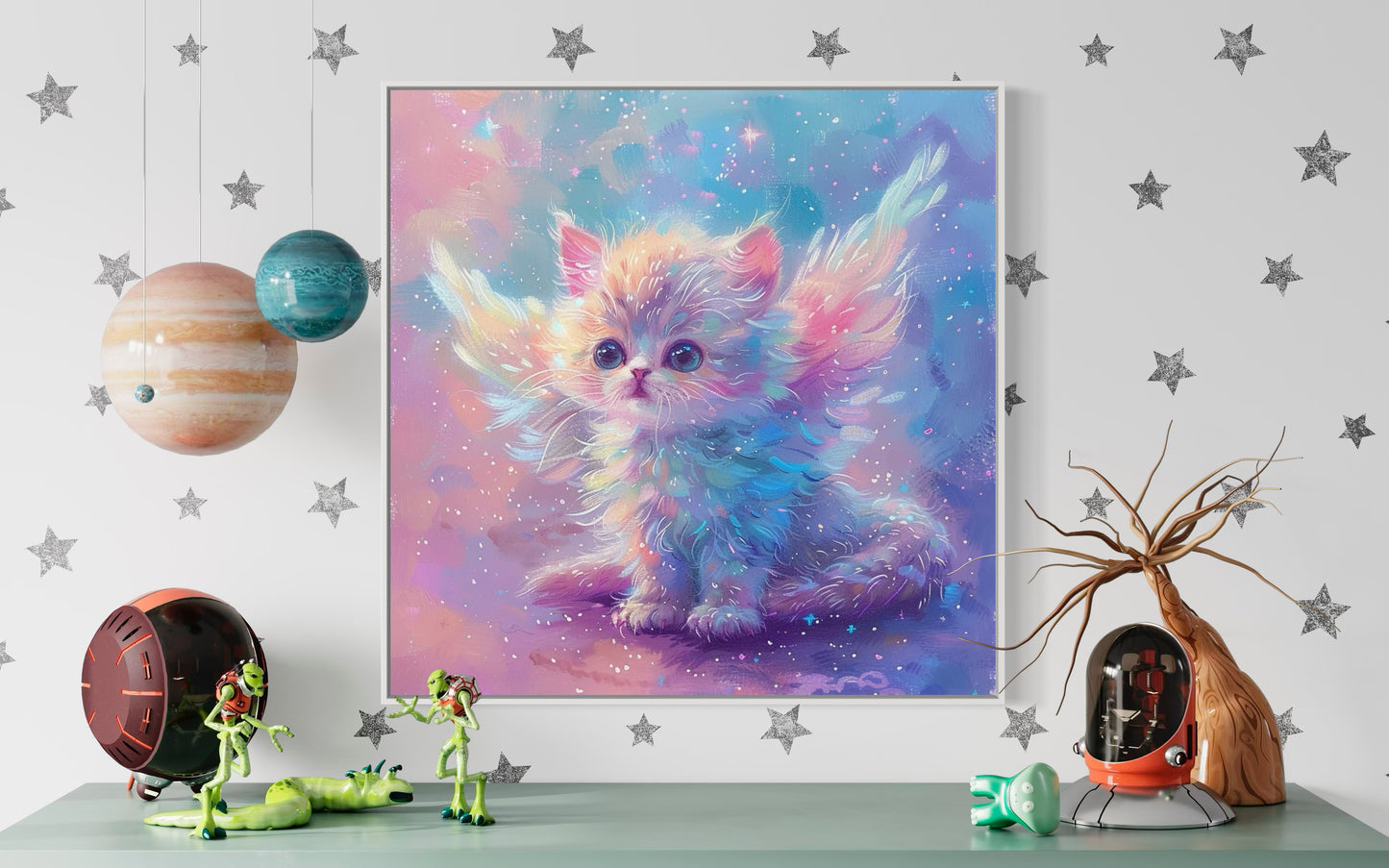 Angel Cat in Pastel Universe