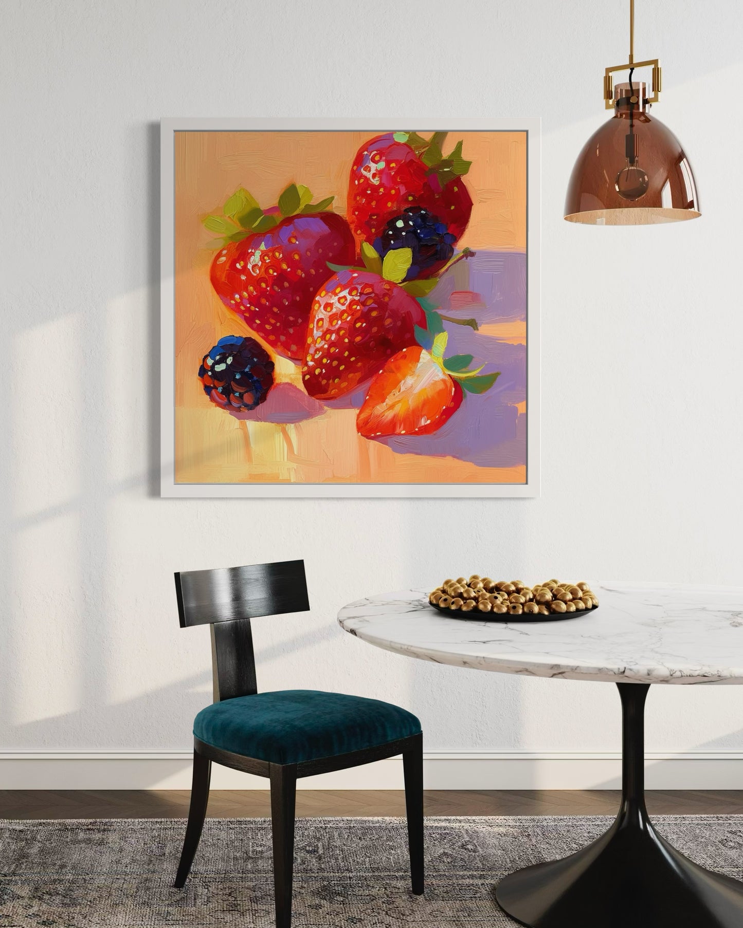 Juicy Strawberries with Berries Canvas