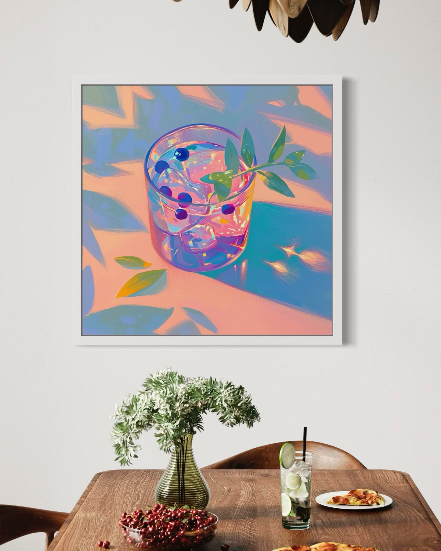 Blueberry Sparkle Glass Art