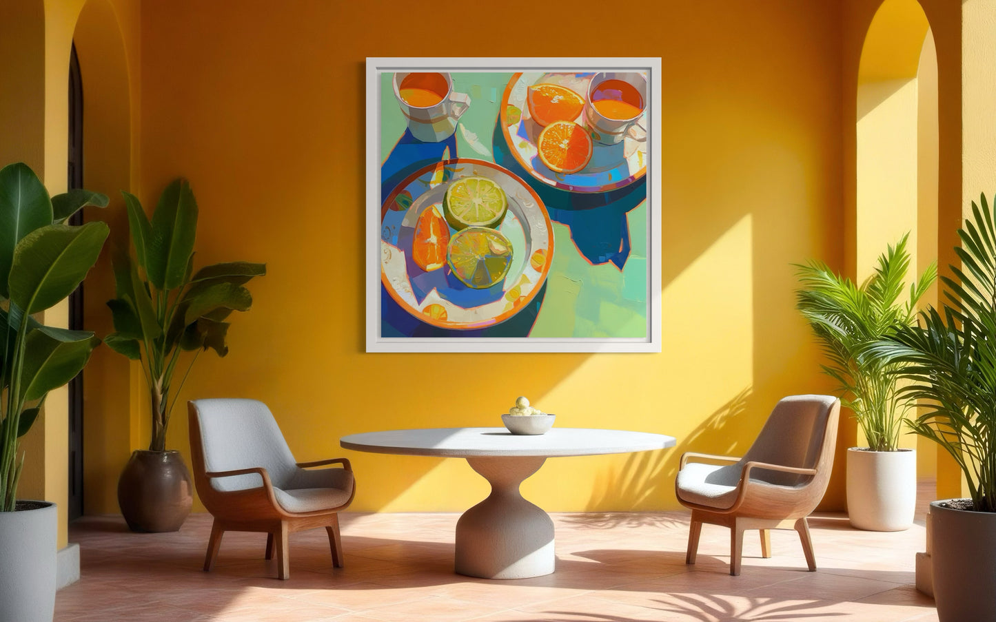 Tropical Citrus Canvas Art