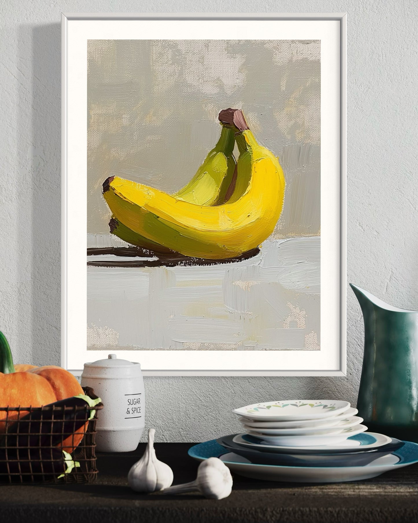 Golden Bananas - Modern Still Life Painting