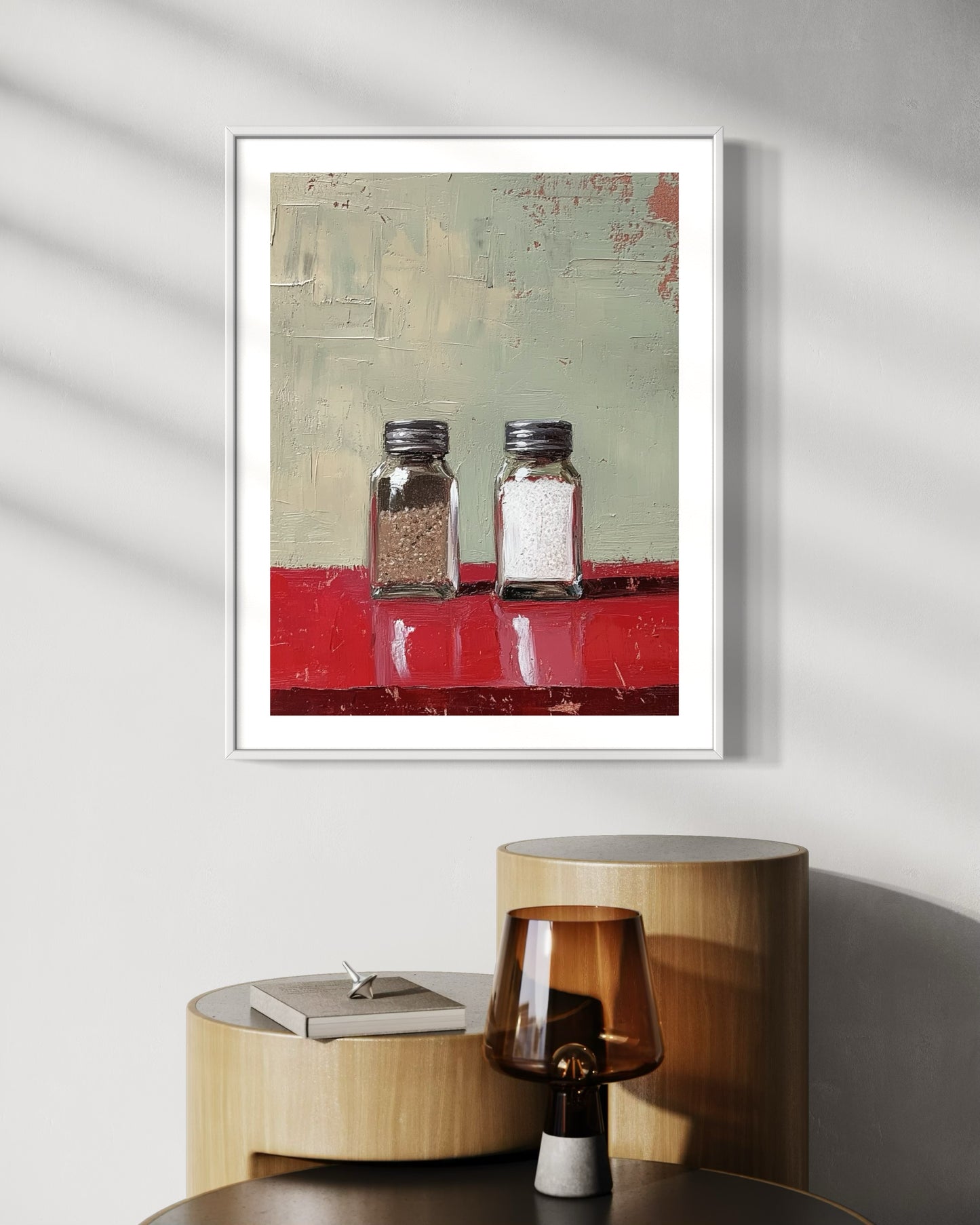 Salt and Pepper - Rustic Kitchen Oil Painting