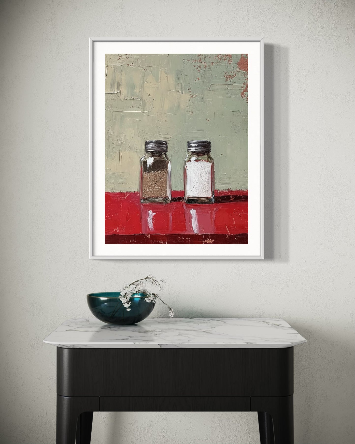 Salt and Pepper - Rustic Kitchen Oil Painting