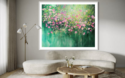 Spring Bloom Watercolor-Inspired Oil Painting