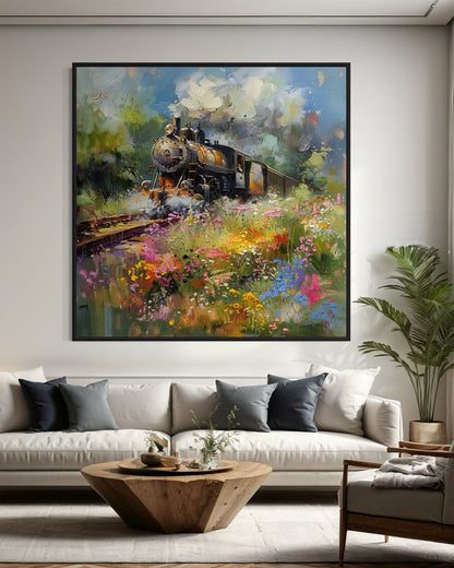 Countryside Railway and Wildflower Path