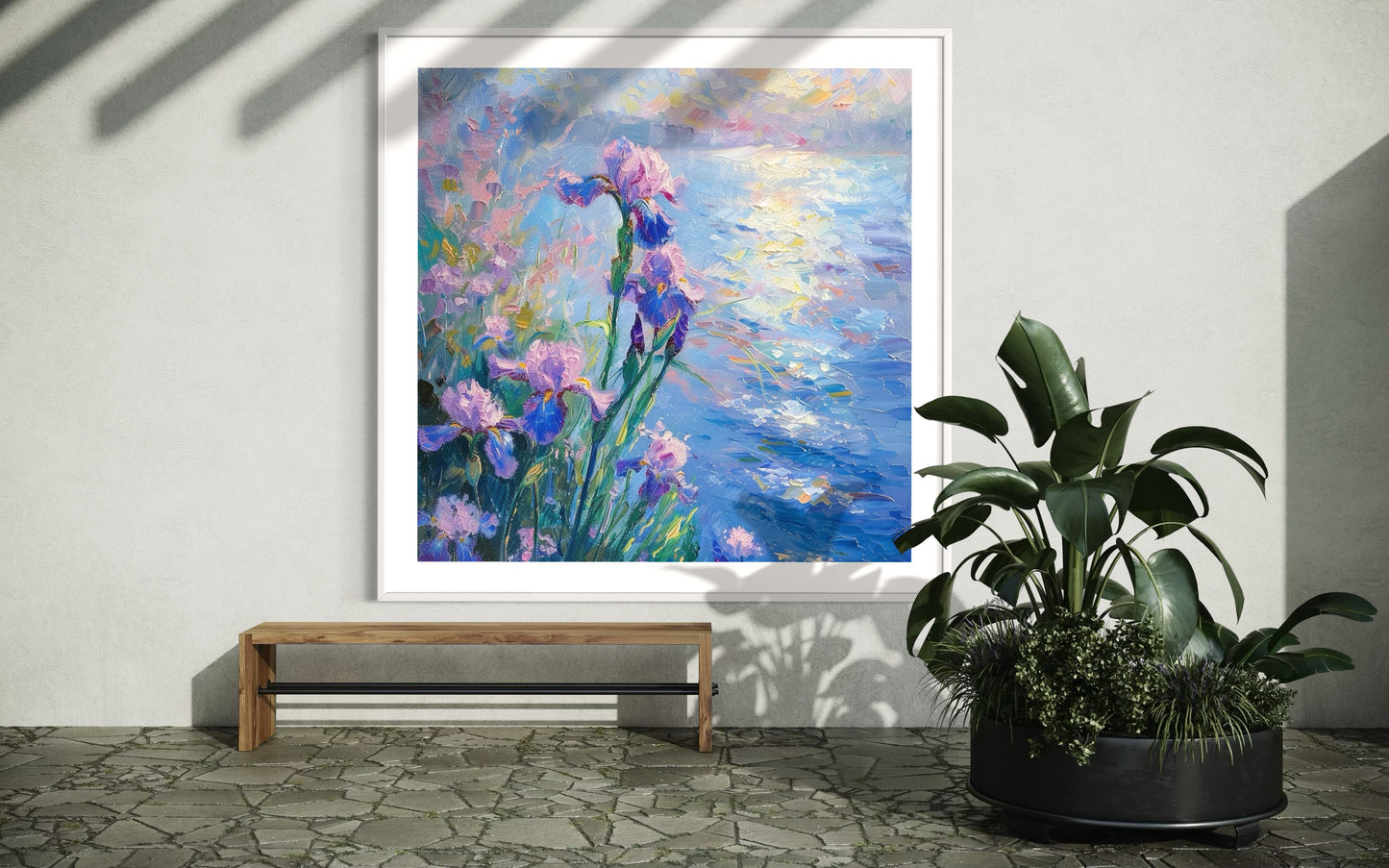 Pastel Iris Reflections Canvas Art