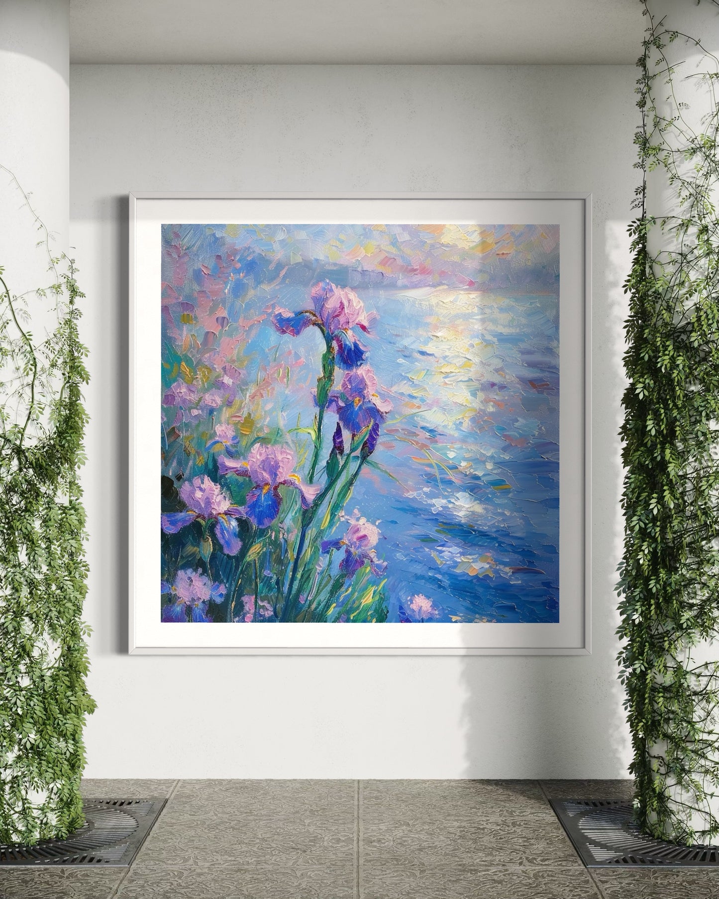 Pastel Iris Reflections Canvas Art