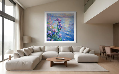 Pastel Iris Reflections Canvas Art