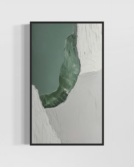 Green White Painting WS#065
