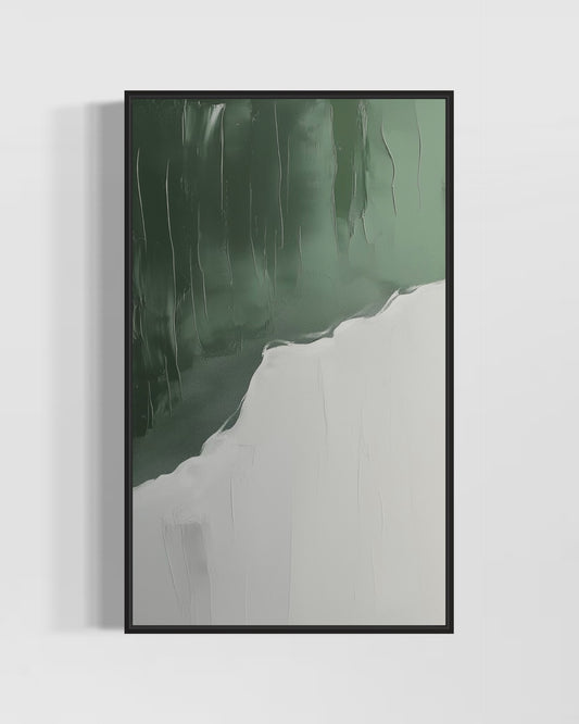 Green White Painting WS#064