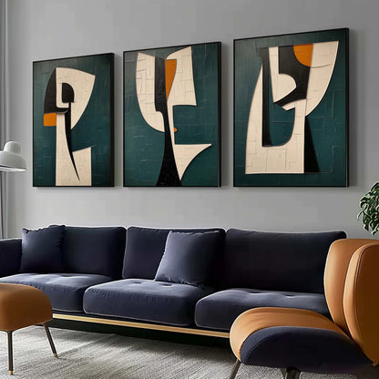 3 Pieces Geometric Painting WS#038