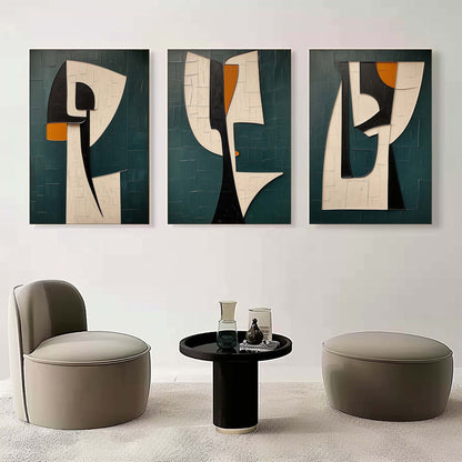 3 Pieces Geometric Painting WS#038