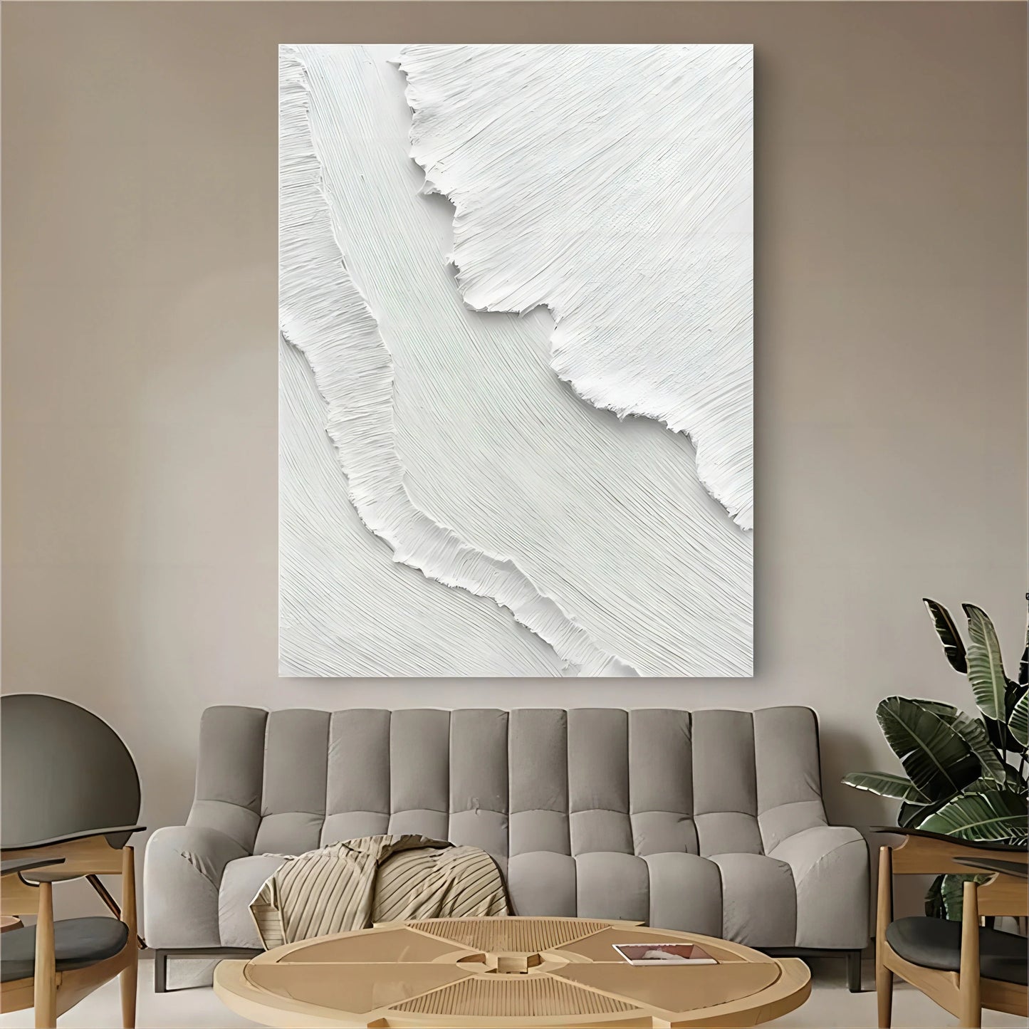 Wabi-Sabi White Painting TA#030