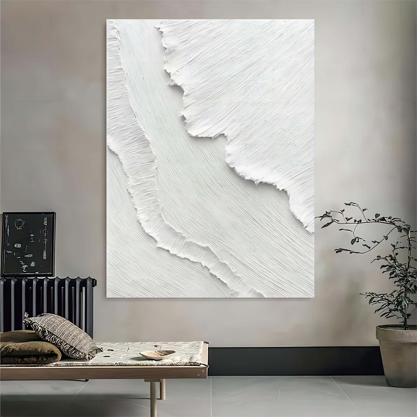 Wabi-Sabi White Painting TA#030