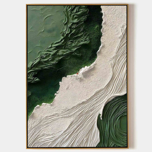 Wabi-Sabi Green Painting TA#031