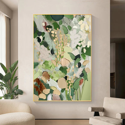 Botanical Abstract Oil Painting