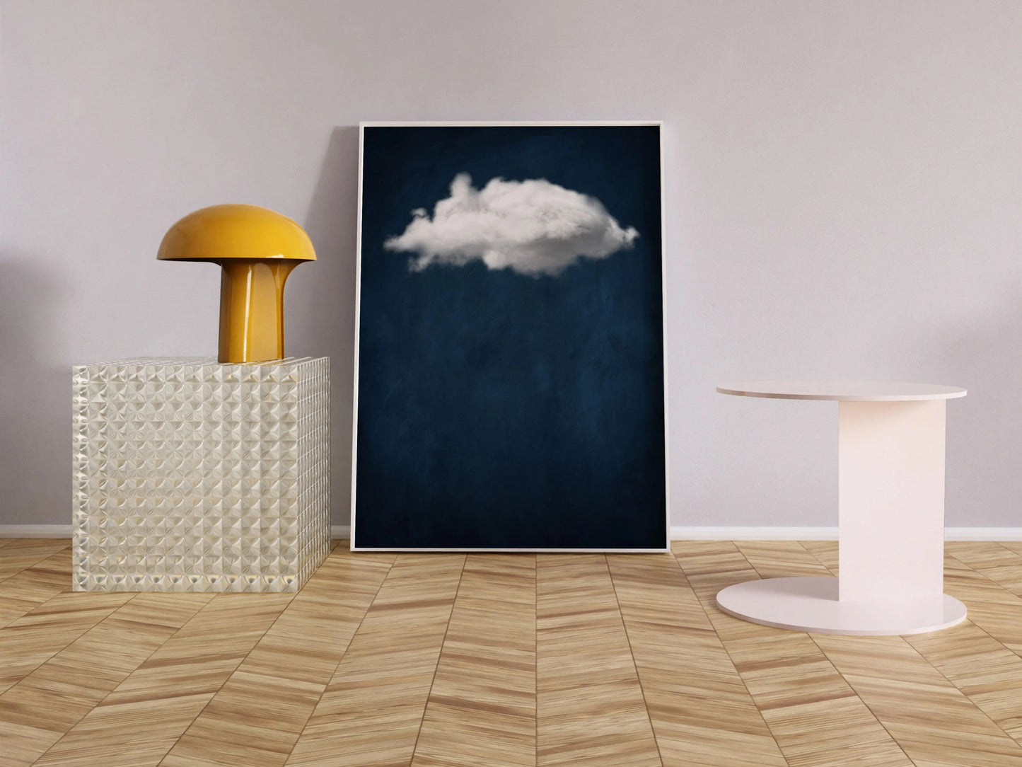 Surreal Cloud Acrylic Painting - Dreamy Artistic Creation