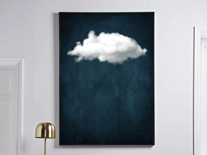 Surreal Cloud Acrylic Painting - Dreamy Artistic Creation