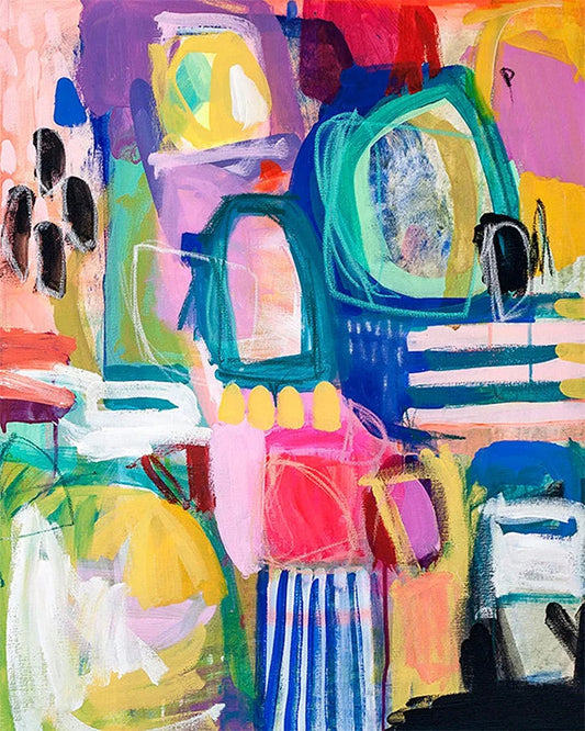 Abstract Acrylic Painting - Vibrant Modern Art