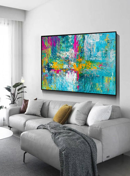 Colorful Abstract Acrylic Painting
