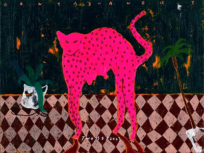 Bold Pink Leopard Art Print