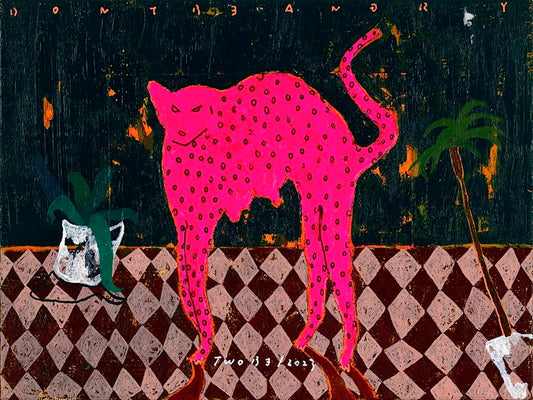 Bold Pink Leopard Art Print