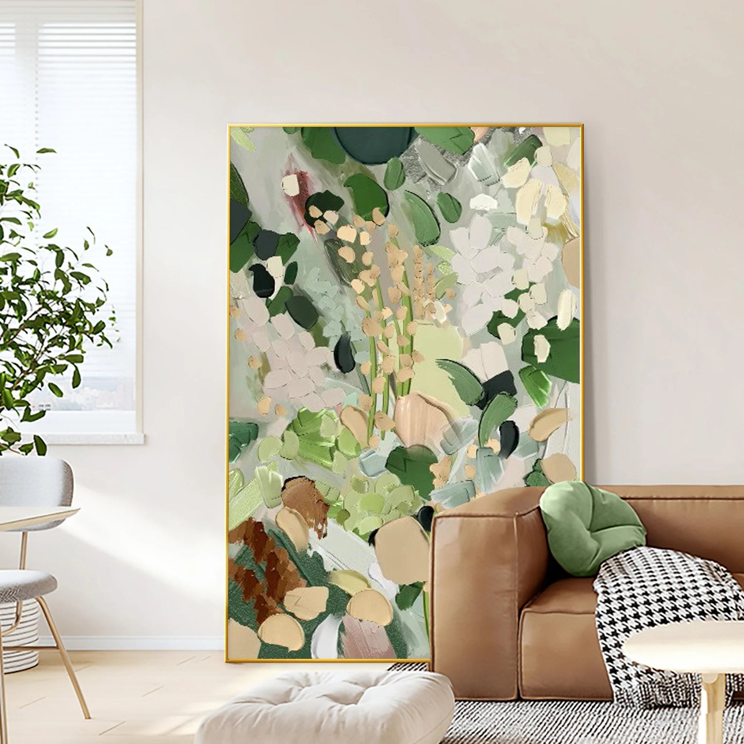 Botanical Abstract Oil Painting