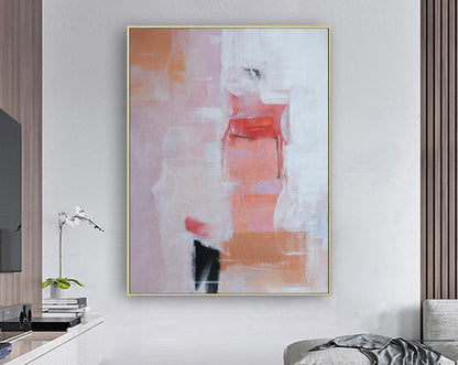 Pastel Hues Abstract Acrylic Painting