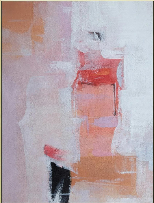 Pastel Hues Abstract Acrylic Painting