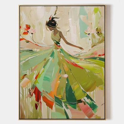 Colorful Dancing Abstract Painting CA#156