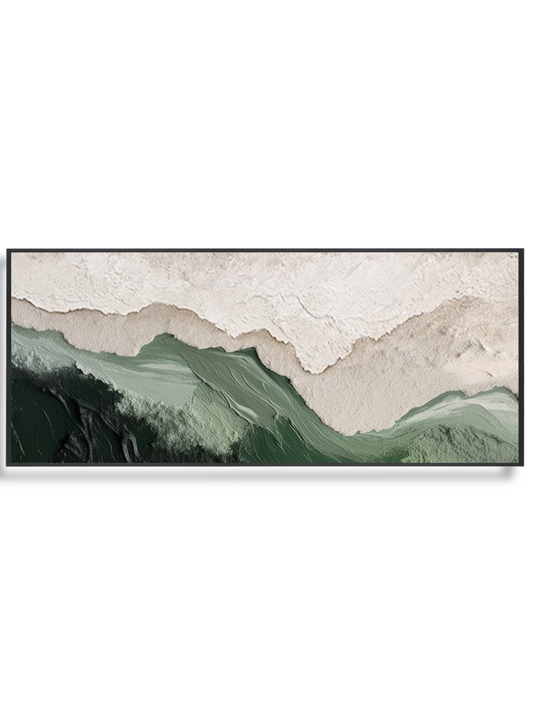 Minimalist Green Ocean Painting CM#150