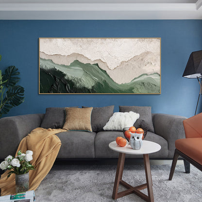 Minimalist Green Ocean Painting CM#150
