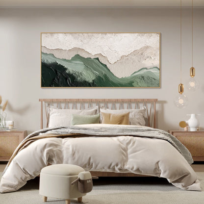 Minimalist Green Ocean Painting CM#150