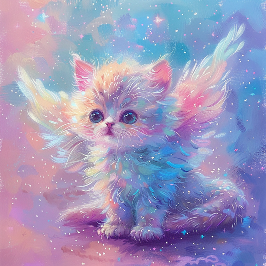 Angel Cat in Pastel Universe