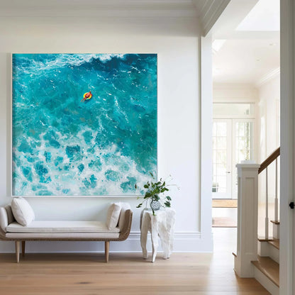 Minimalist Blue Ocean Painting CM#133
