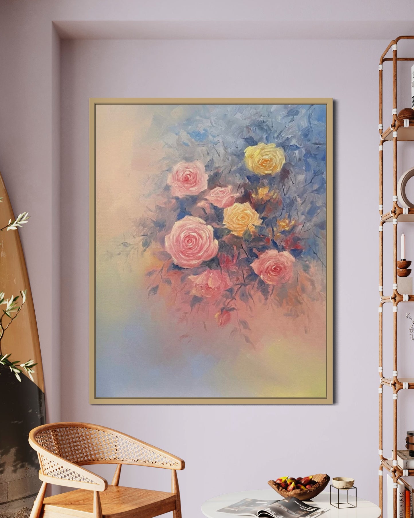 Soft Floral Bouquet Oil Painting