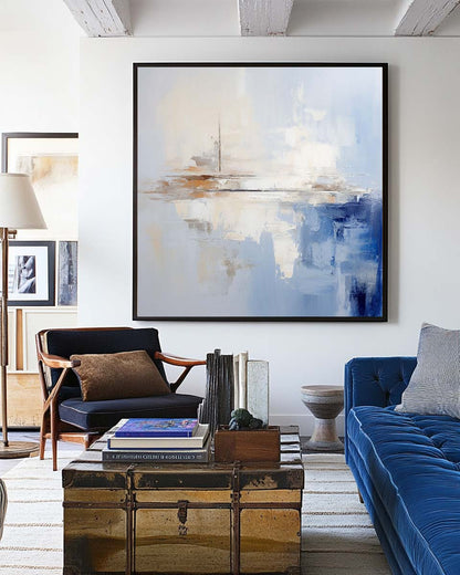 Minimalist Blue Painting CM#119