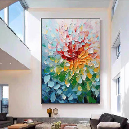 Texture Colorful Flower Painting TA#074