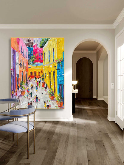 Colorful City Landscape Painting CA#075