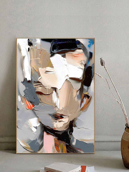 Texture Female Portrait Painting TA#088