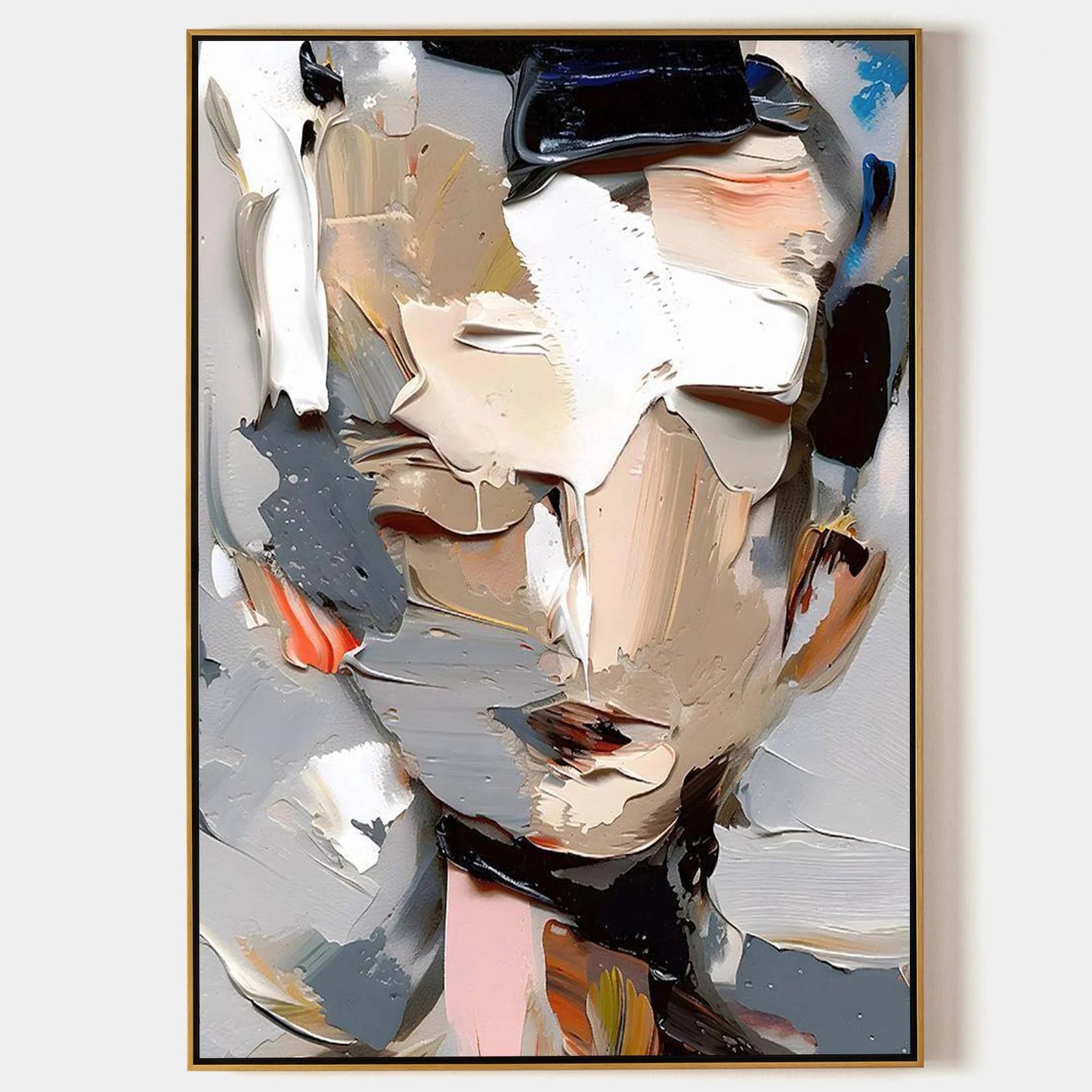 Texture Female Portrait Painting TA#088