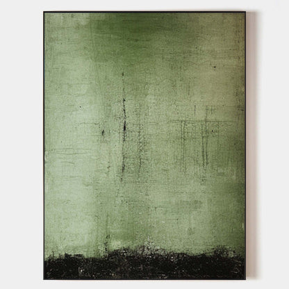 Minimalist Green Toned Painting CM#121