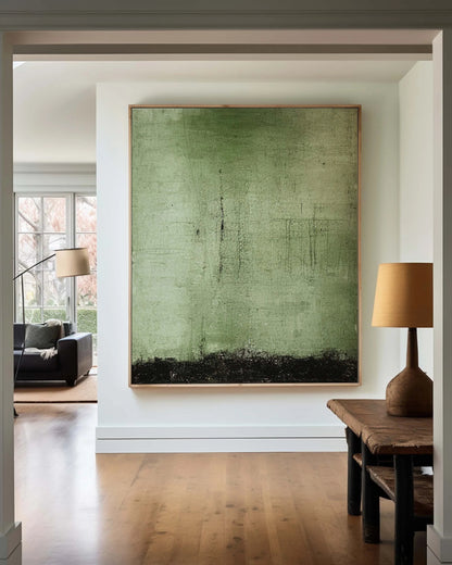 Minimalist Green Toned Painting CM#121