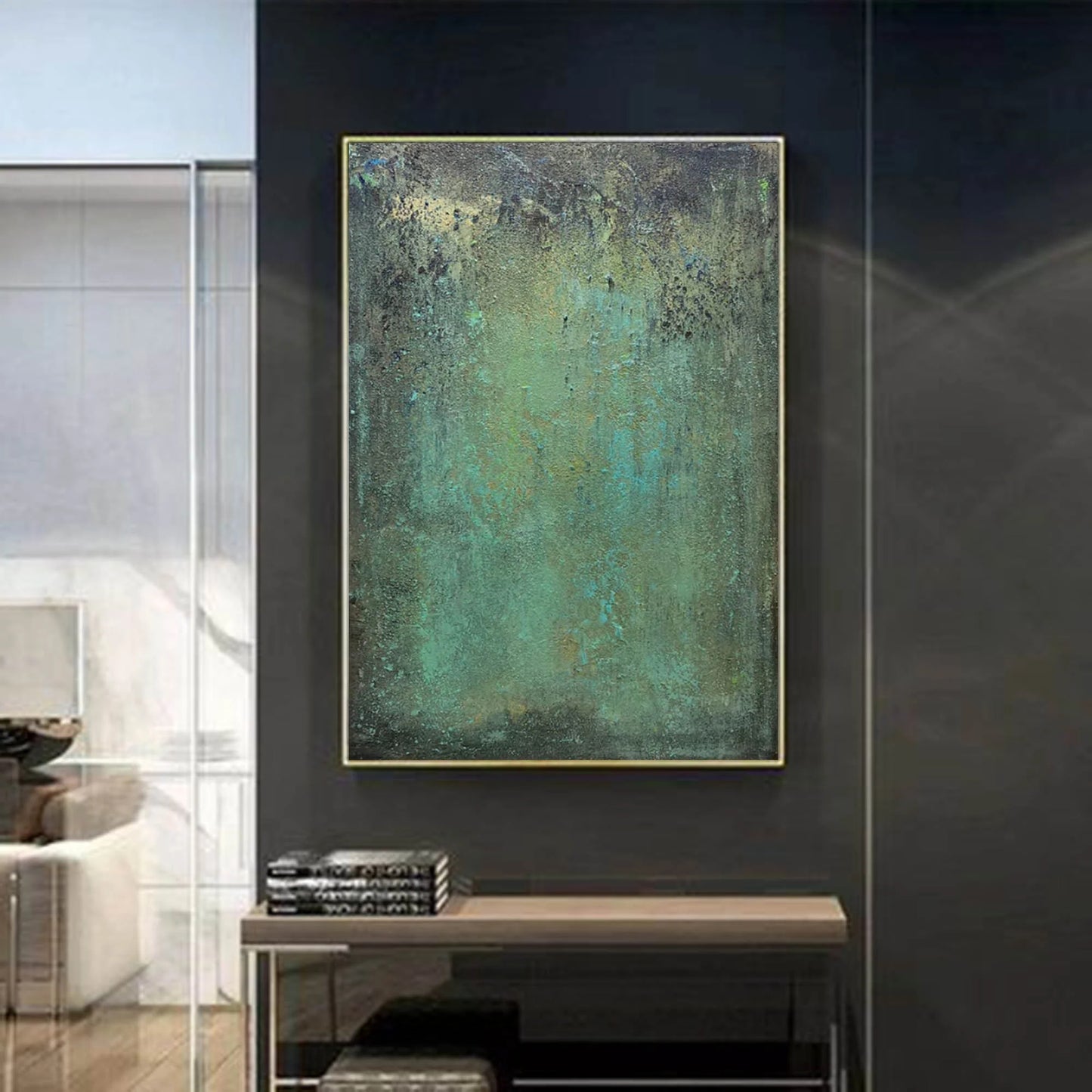 Wabi-Sabi Painting Green WS#023