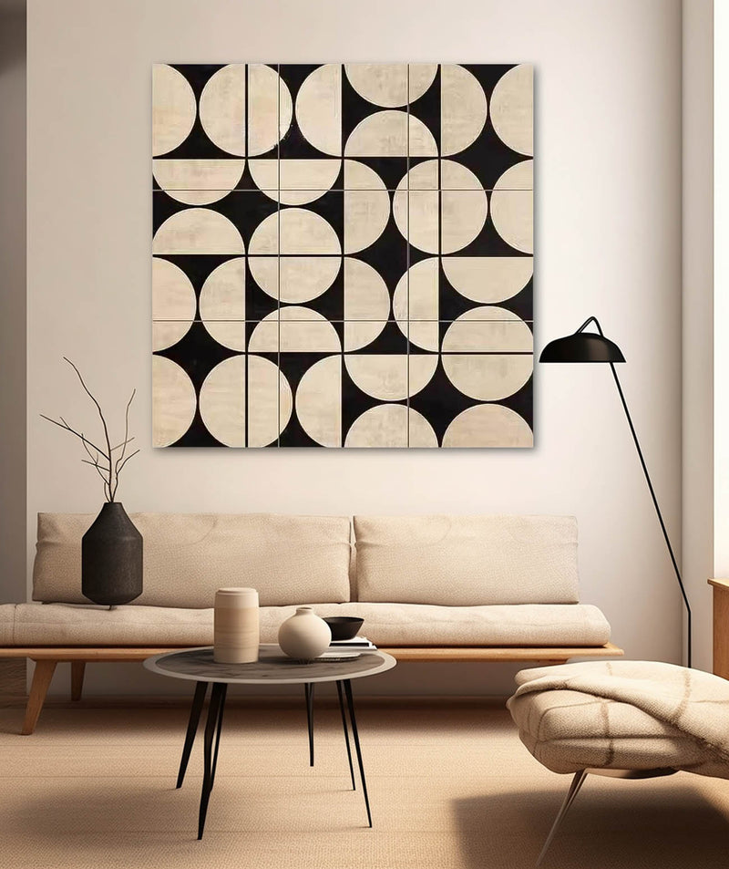 3D Texture Minimalist White  Beige Abstract: Original Hand-Painted Canvas Art for Modern Home Wall Decor 02（复制）