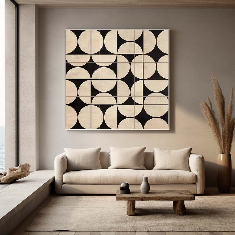 3D Texture Minimalist White  Beige Abstract: Original Hand-Painted Canvas Art for Modern Home Wall Decor 02（复制）