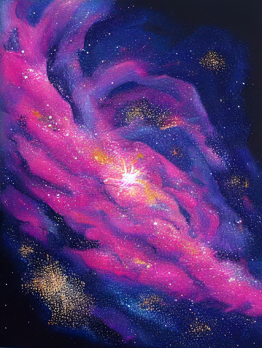 Stardust Magic - Abstract Galaxy Wall Art