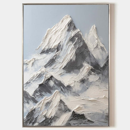 Minimalist Texture Mountain Painting CM#138
