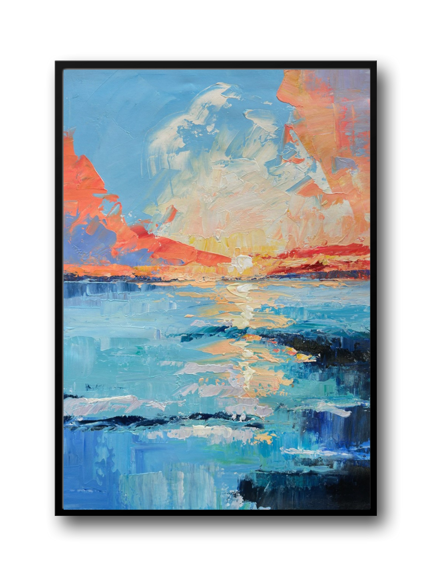 Sunset OceanPainting CA#097